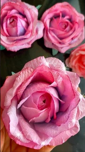 DIY.. How to Make Purple Roses from Tissue Paper – Beginner Friendly