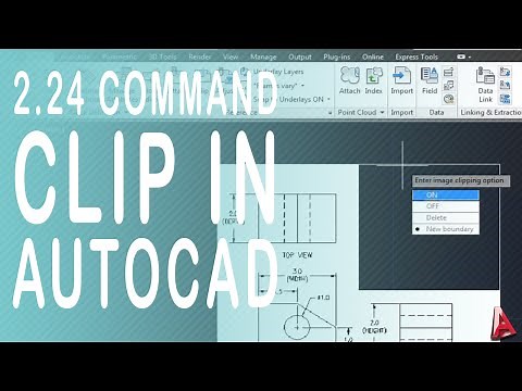 2.9 Clip in Autocad. How to use command clip in autocad?