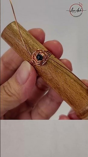 Jewelry for beginners | Rose ring with beads | easy DIY jewelry with wire #shortsvideo