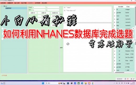 如何利用NHANES数据库完成选题