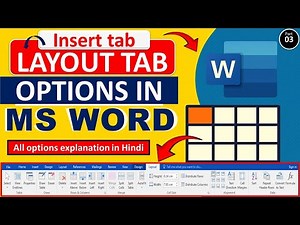 📄 LAYOUT TAB in TABLE – All Options Explained | MS Word Complete Guide 🔍| COMPUTRE LANGUAGE |