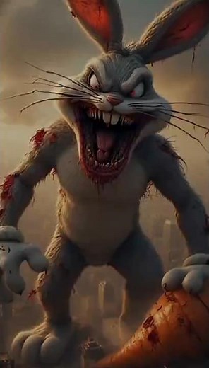 “Horror Looney Tunes GIANTS – Bugs Bunny, Daffy Duck, Porky Pig & Tweety Bird |Creepy Cartoon #scary