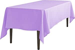 LinenTablecloth Rectangular Polyester Tablecloth, 70 by 120-Inch, Lavender