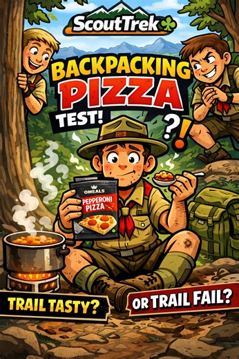 Backpacking in the 𝐆𝐫𝐞𝐚𝐭 𝐒𝐦𝐨𝐤𝐲 𝐌𝐨𝐮𝐧𝐭𝐚𝐢𝐧𝐬 𝐍𝐚𝐭𝐢𝐨𝐧𝐚𝐥 𝐏𝐚𝐫𝐤 builds character, burns calories, and apparently works up a serious appetite 🍕⛰️. On this 𝐒𝐜𝐨𝐮𝐭𝐢𝐧𝐠 𝐀𝐦𝐞𝐫𝐢𝐜𝐚 𝐛𝐚𝐜𝐤𝐩𝐚𝐜𝐤𝐢𝐧𝐠 𝐚𝐝𝐯𝐞𝐧𝐭𝐮𝐫𝐞, one Scout faces a critical backcountry challenge: dinner. After a long trek with his Scout Troop, this Scout breaks out a 𝐇𝐨𝐦𝐞𝐬𝐭𝐲𝐥𝐞 𝐏𝐞𝐩𝐩𝐞𝐫𝐨𝐧𝐢 𝐏𝐢𝐳𝐳𝐚 𝐛𝐚𝐜𝐤𝐩𝐚𝐜𝐤𝐢𝐧𝐠 𝐦𝐞𝐚𝐥 𝐛𝐲 𝐎𝐌𝐄𝐀𝐋𝐒—a meal he’s never tried bef