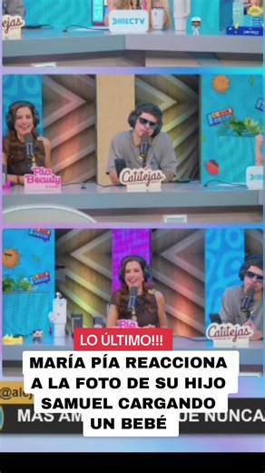 María Pia Copello Reacciona a la Foto de su Hijo Samuel Cargando un Bebé