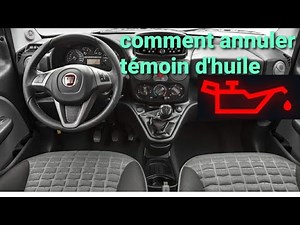 How to reset the engine oil warning light on the Fiat DoblÃ²