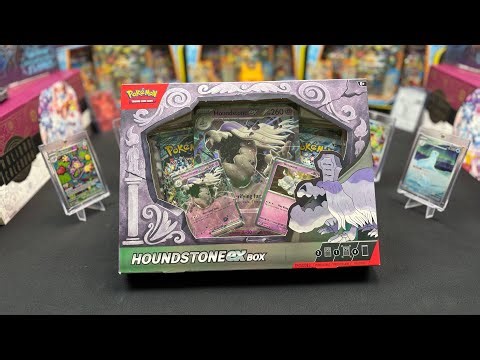 Pokemon Houndstone EX Box 🔥 opening stellar crown paradox rift twilight masquerade #pokemoncards