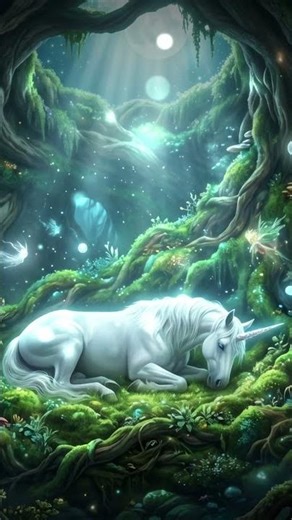 [Sleep Meditation] Calm Forest Unicorn 🌿 Deep Sleep & Mind Rest Ambient | Sleeping BGM