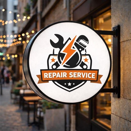 Custom LED Light Box Sign | Double-sided Illuminated Storefront Signage - Etsy