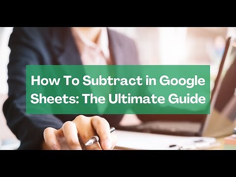 How to Subtract in Google Sheets (single cells and full arrays)