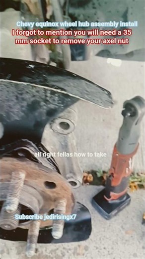 Wheel hub assembly removal Chevy Equinox how to replace wheel hub assembly