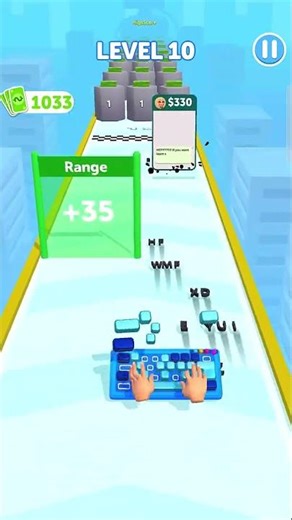 Keyboard Typing Mobile Game Level 10 Gameplay #games #gaming