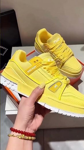 Yellow Louis Vuitton Sneakers 💛 | Bold LV Trainer Style & Streetwear Details