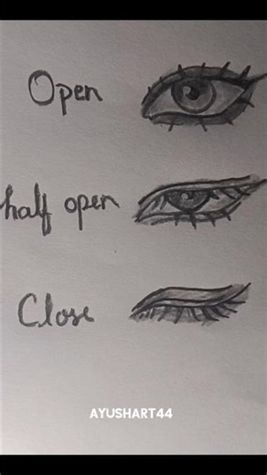 How to draw different eyes tutorial #drawing #tutorial #sketch
