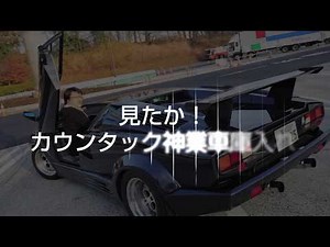 カウンタックの車庫入れです