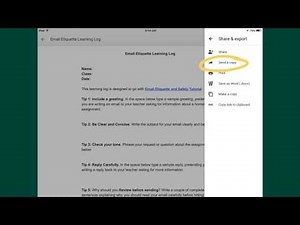 Saving Google Doc as PDF on an iPad