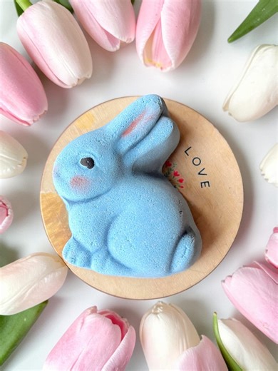 Bunny Bath Bombs: Baby Shower Gift, Organic Essential Oils, Natural Colorant, - Etsy