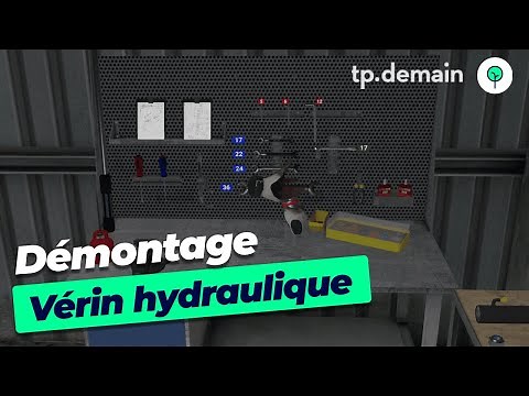 Démontage d'un vérin hydraulique