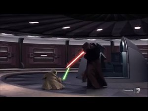 Yoda vs Emperor Palpatine FULL BATTLE