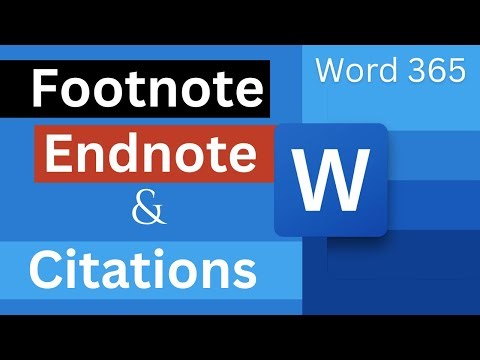 Microsoft Word References Explained | Footnotes, Endnotes & Citations