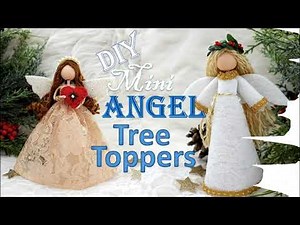 DIY - How to Make Mini Angel Tree Toppers for Christmas Decorations | Huong Harmon