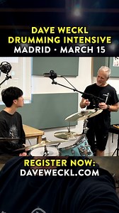 All ages/levels! REGISTER NOW: https://daveweckl.com/intensive.htm | Dave Weckl