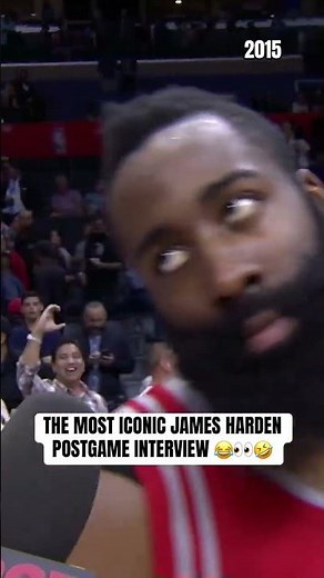 Who remembers this classic James Harden interview-turned-meme? 😂