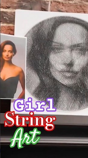 Spiral String Art String Art Tutorial Diy String Art/Simple And Creative String Art Triangle #shorts