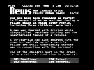 BBC1 Testcard & Pages from Ceefax - 3rd January 1990