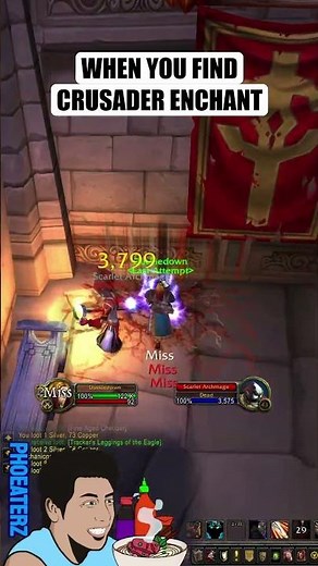 WHEN YOU FIND CRUSADER ENCHANT | MOP Classic WOW