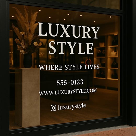 Custom Vinyl Business Decal | Personalized Storefront Window Logo - Etsy