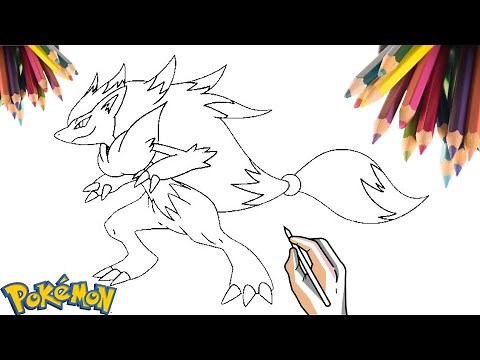 COMO DESENHAR O POKÉMON ZOROARK | HOW TO DRAW POKÉMON ZOROARK