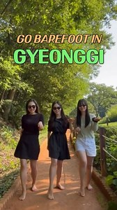 Why are people walking barefoot in Korea? 🤔 You can find the answer right here on this trail! These days, you might hear the term earthing, which refers to barefoot walking that directly connects your body to the earth, promoting both physical and mental well-being. A unique nature experience in the heart of the city 🌿 Feel the natural elements with your bare feet on the Gyeonggi Soil-Scented Barefoot Trails. 👣 In the middle of the city Experience walking on various natural surfaces like red 
