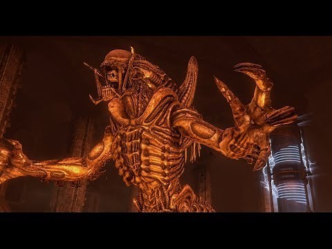 Aliens V.S. Predator Walkthrough Finale: Pyramid (PredAlien Boss Fight) - Predator Campaign