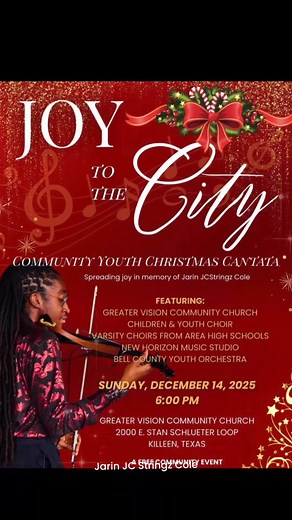 #SundayStringz: Service wasn't just something Jarin went to - its what he lived. He often called the church his second home, and every time he picked up his instrument, he used his gift to bring joy, peace, and restoration to those around him. 🎶 This short clip is just one moment that reflects the heart he carried for God and for our community. “To God be the glory for the things He has done.” Whatever your gift or ability is, we encourage you to honor Jarin by following his example and serving