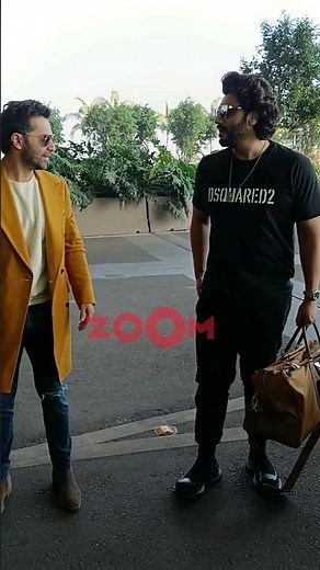 Varun Dhawan & Arjun Kapoor meet at the airport as they jet off for their new year vacay #shorts