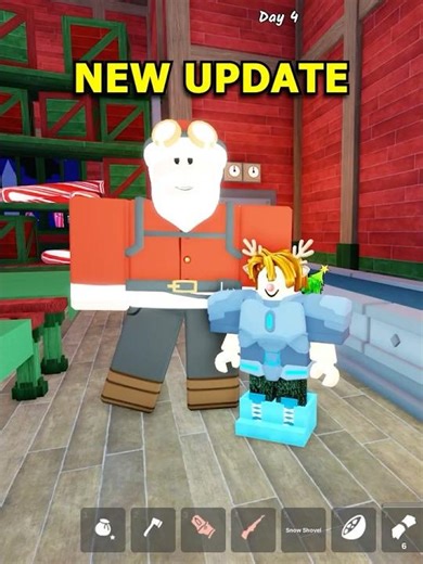Santa Fake Update #99nightintheforest #roblox