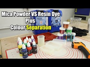 Difference between mica powders and dyes plus colour separation