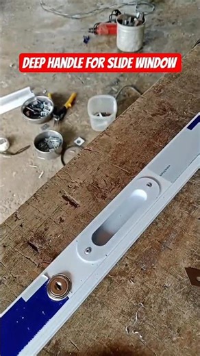 How to install deep handle in sliding window ! #aluminium #doors