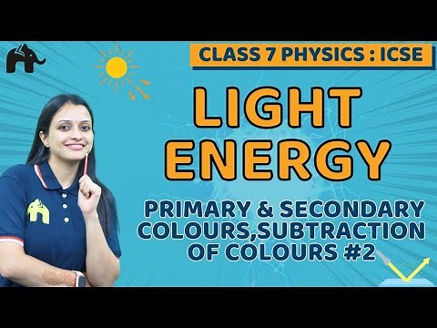 Light Energy Class 7 ICSE Physics | Selina Chapter 4 | Primary & Secondary Colours, Subtraction #2