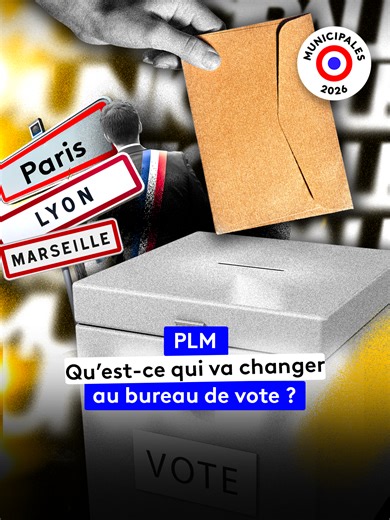 À Paris, Lyon et Marseille, le mode de scrutin pour les municipales va changer. Les conseillers de Paris et les conseillers municipaux de Lyon et Marseille vont être élus directement par leurs habitants par deux votes distincts. C’est la loi « PLM ». #sinformersurktiktok