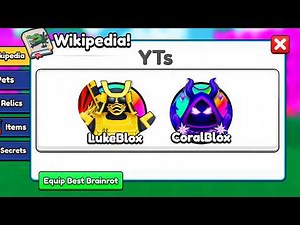 Unlocking EVERY NEW YOUTUBER Secret in Brainrot Evolution!