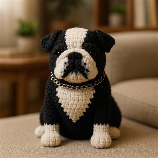 Amigurumi English Bulldog Crochet Pattern: DIY Dog Plush (PDF File) - Etsy