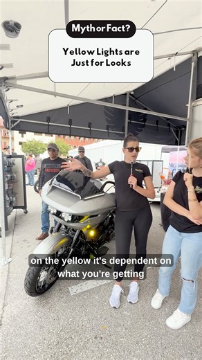 Myth or Fact? 💡 Leigh Anne’s here to clear up the biggest lighting misconceptions riders still believe #CustomDynamics #RideBright #SharkDemon #UpgradeYourRide #harleydavidson | Custom Dynamics Motorcycle LED Lights & Accessories