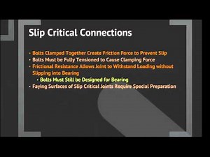 Bolted and Welded Connections