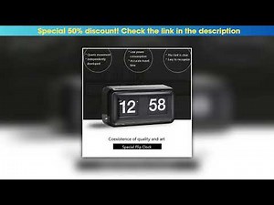 Hot Picks Square Auto Flip Table Clock Desk Watch Protective Cover Modern Clocks Desktop Oficina De