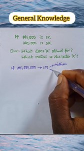 644K views · 10K reactions | What initial is letter "k" in 1k, 7k, 123k etc? #Educational #students #generalknowledge Please follow Knowledge Base and Bright Star Academy for your Physics and Mathematics lessons. Also, Brain Field TV offers French and mathematics among others. | Table of Knowledge TV | Facebook