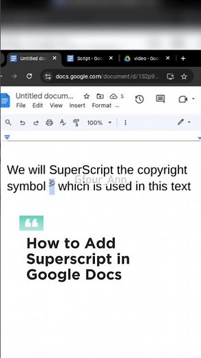 How to Add Superscript in Google Docs #shorts #googledocs #howto