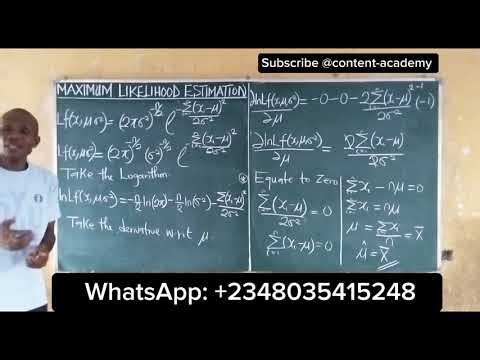 Maximum Likelihood Estimation (MLE) for Normal Distribution | Step-by-Step Tutorial