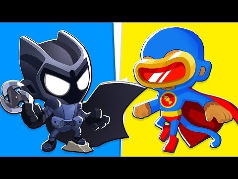 Bloons TD 6 - 4-Player Batman VS Superman Challenge | JeromeASF